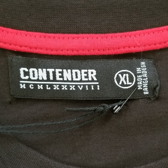 Contender Men's Black Short Sleeve T-shirt‎ Size Xlarge NEW - Picture 6 of 11